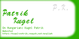 patrik kugel business card